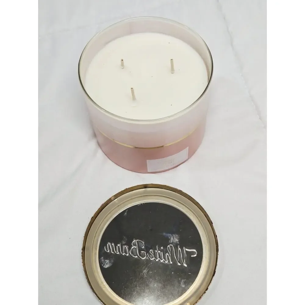 New White Barn Champagne Toast Scented 3 Wick Candle Burns 25-45 Hrs 14.5oz - Picture 5 of 5